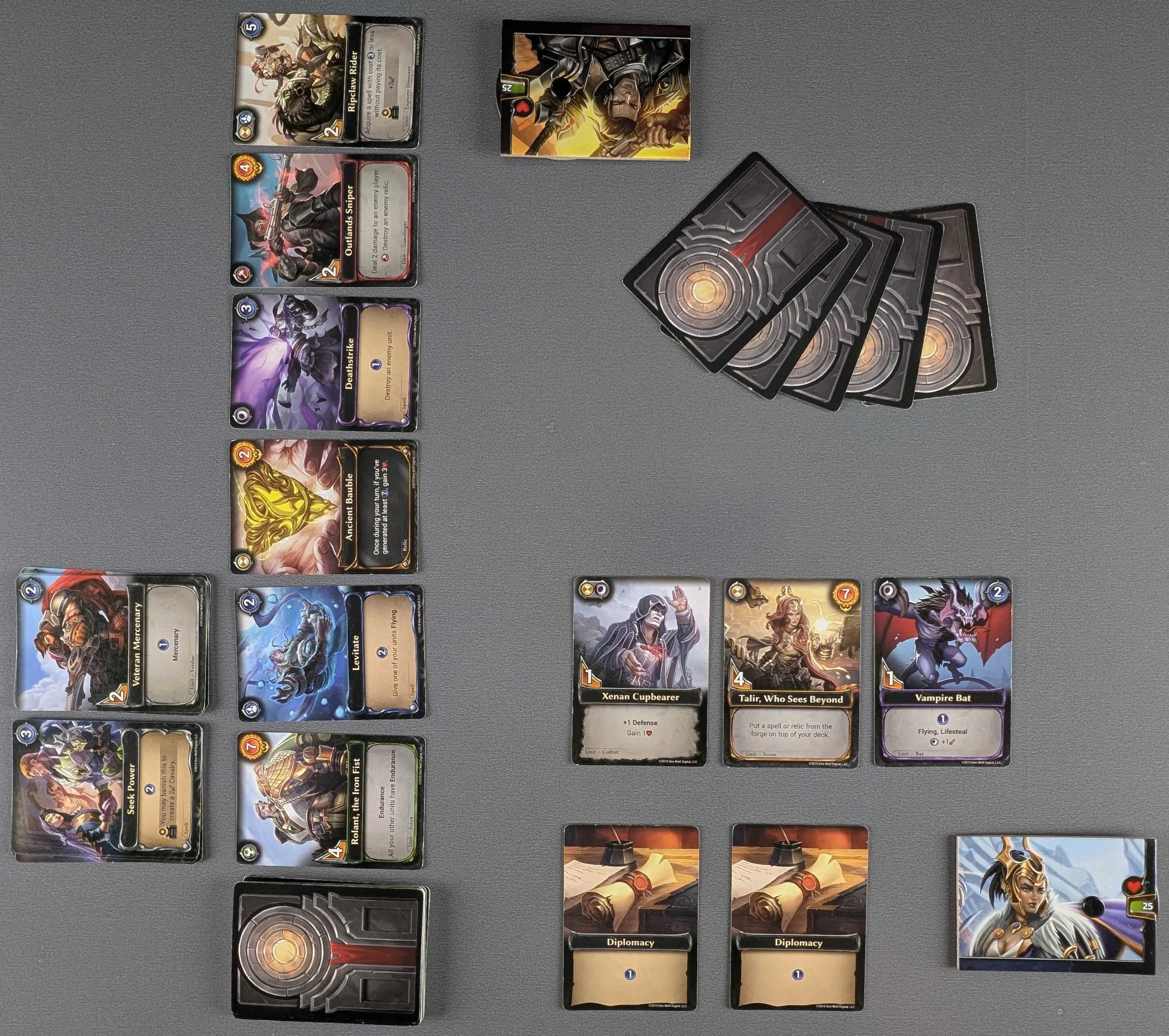 A player's turn in Eternal: Chronicles of the Throne